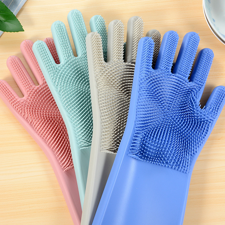 [HCM]Găng tay silicon kiêm miếng rửa bát