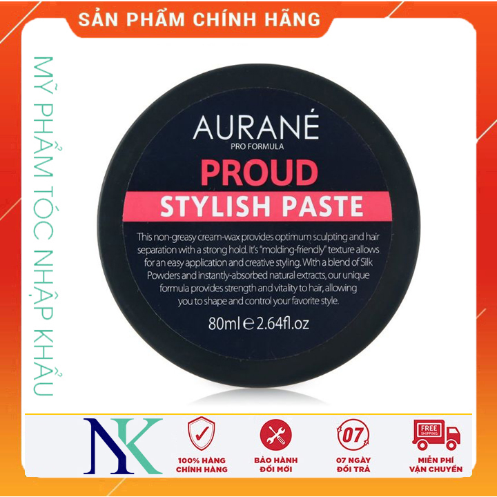 Wax Tạo Kiểu Bóng Tóc Aurane Proud Stylish Paste 80Ml