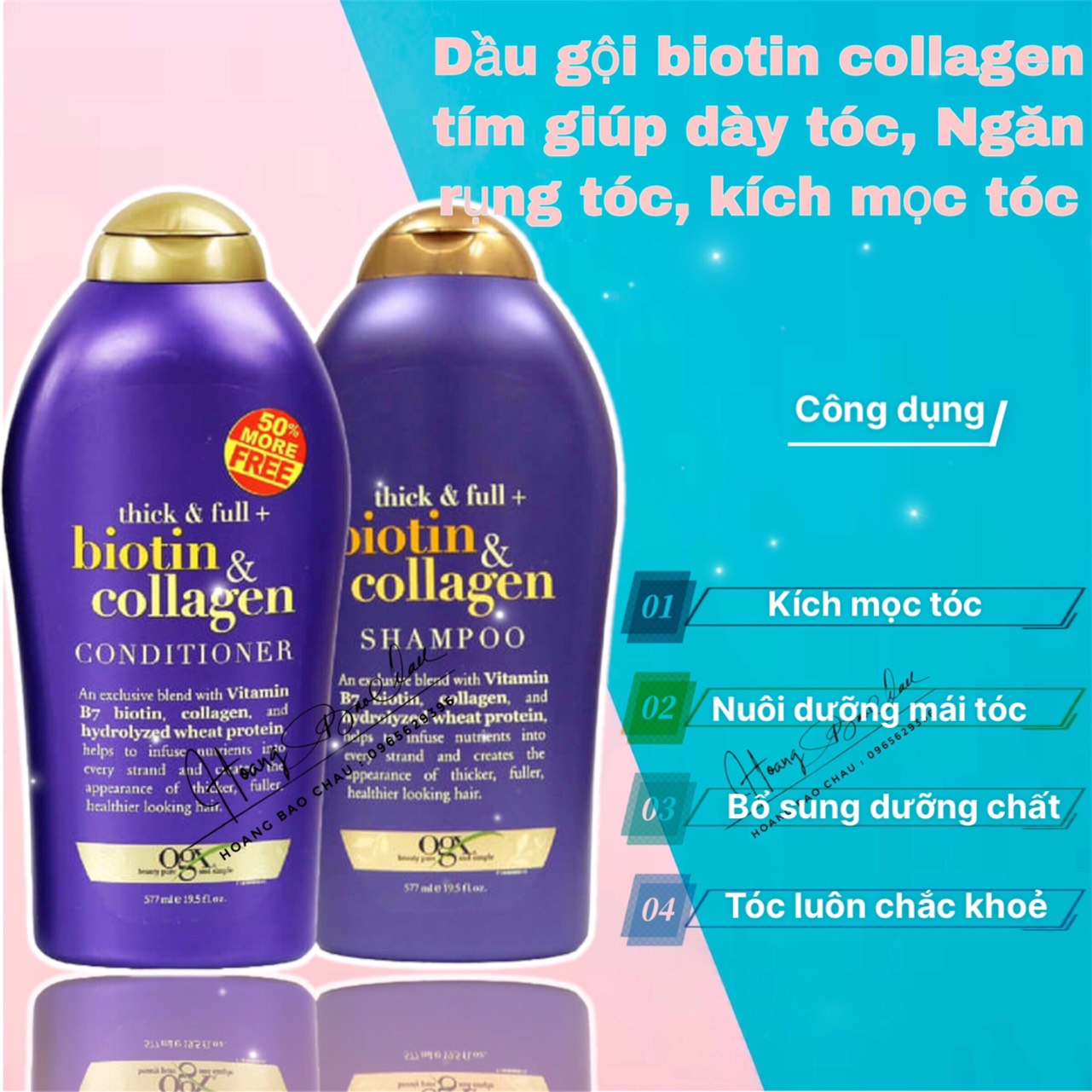 Thick & Full Organix Biotin & Collagen Shampoo Set
