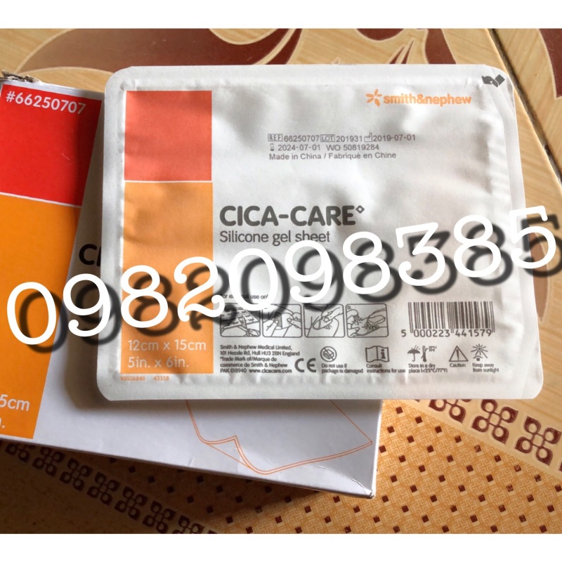 Miếng dán trị sẹo lồi, sẹo mổ hiệu quả CICA CARE GEL SHEET SMITH AND NEPHEW( HÀNG SẴN GỬI NGAY)