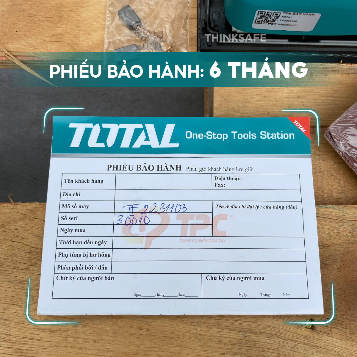 Máy chà nhám điện Total công suất 65 - 1200W gồm chà nhám vuông, chữ nhật, tròn, cọ, Máy chà nhám tăng - Thinksafe