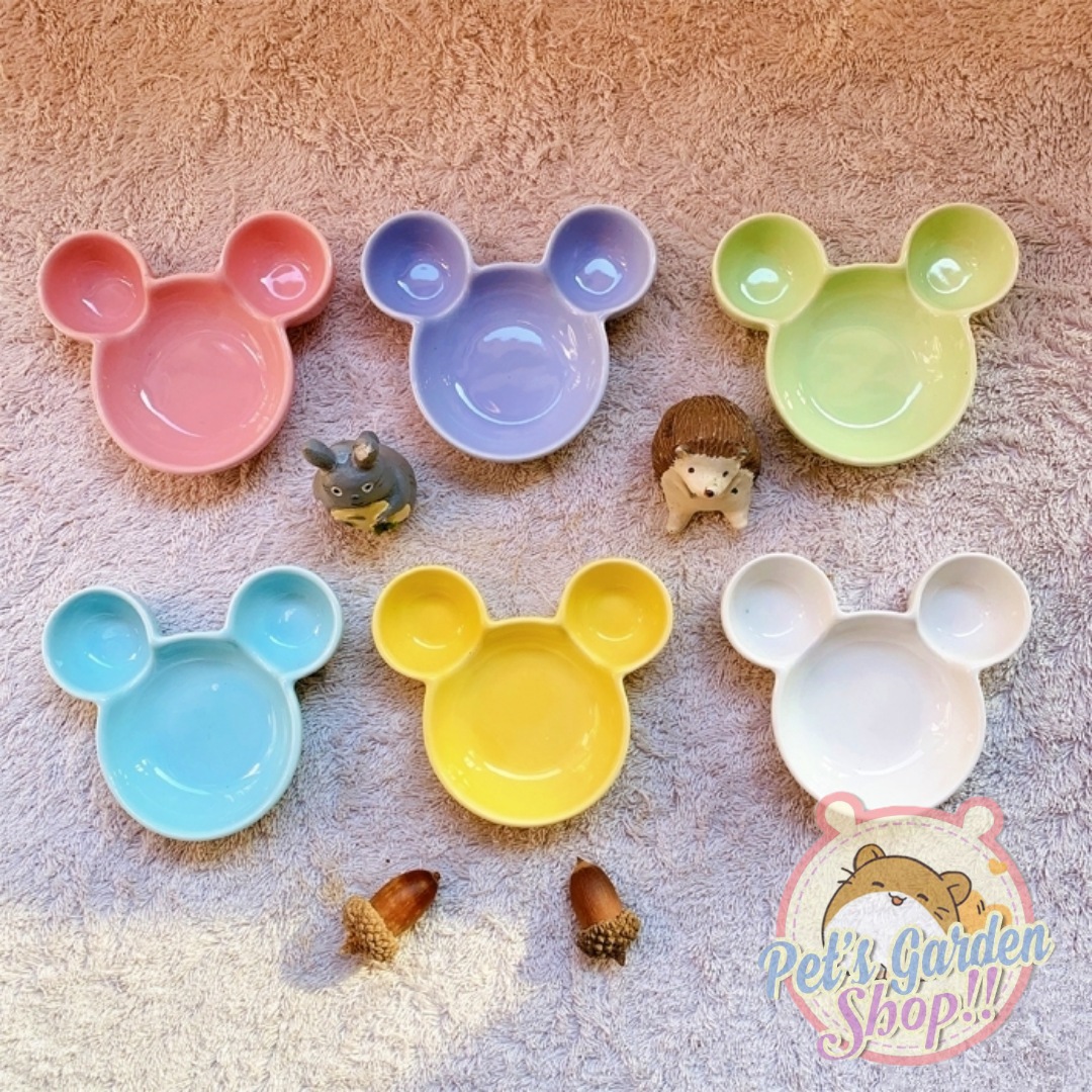 Chén sứ Mickey nhỏ cho hamster, pet nhỏ