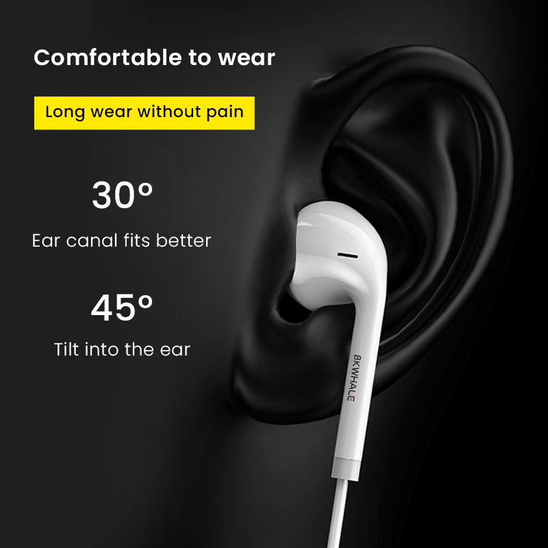 BKWHALE P12 Tai Nghe Bluetooth Có Dây Chống Sét Cho Iphone 7 8 Plus X XS XR XS XSMax 11 12 13 14 Pro Max Mẫu Tai Nghe Thông Dụng
