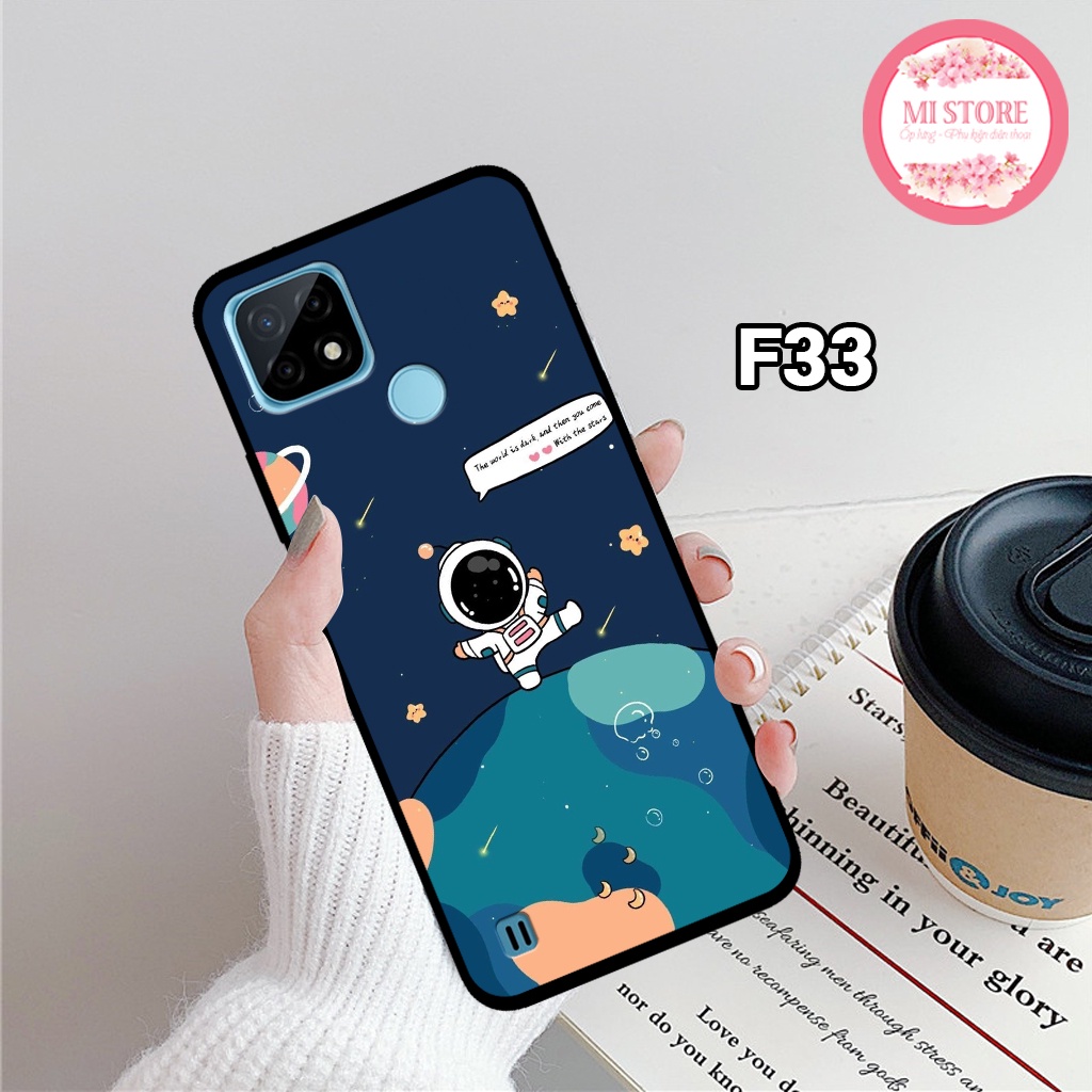 Ốp lưng điện thoại REALME C11 2020 - C11 2021 - C20 - C21 - C21Y - C12 - C15 in hình gấu vũ trụ, gấu xinh dễ thương