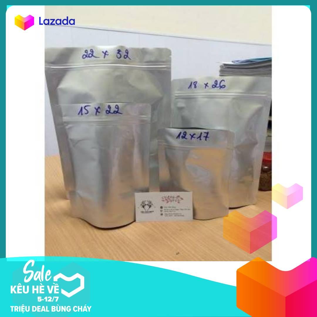 [HCM]1kg TÚI ZIP ĐÁY ĐỨNG 2 MẶT BẠC 120mic (ĐVT kg)