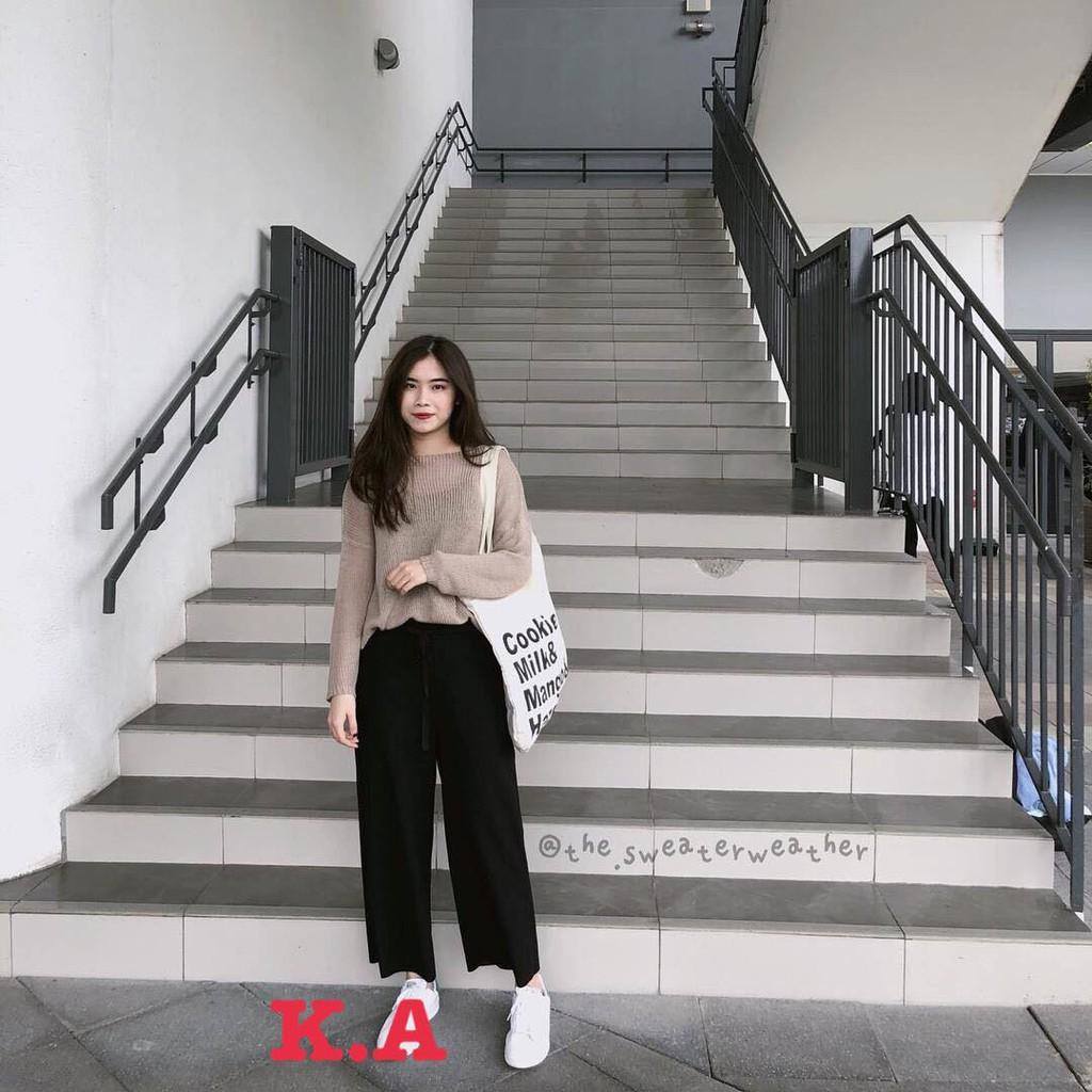Quần ống rộng dáng dài KAN0603