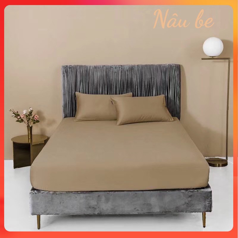 (❣️GIÁ BAY NÓC) Bộ ga gối lụa tencel trơn 60s cao cấp ga giường lụa mát lạnh - nhiều mẫu lựa chọn
