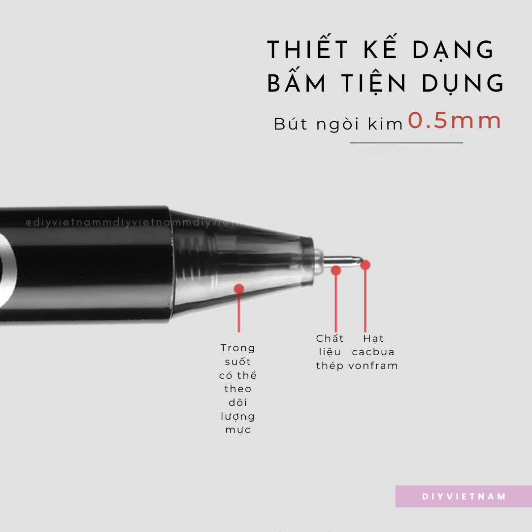 BÚT BẤM MỰC XÓA ĐƯỢC