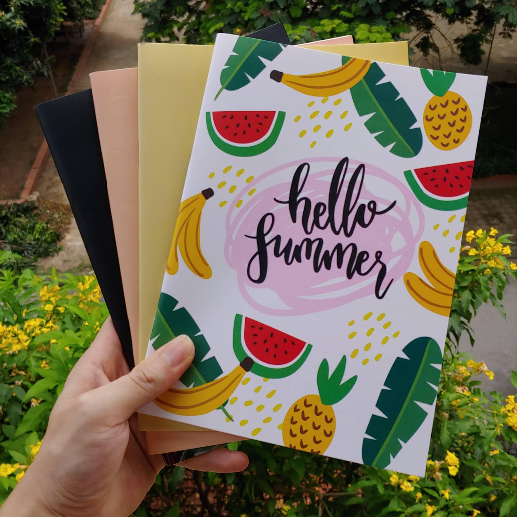 6 vở Hello Summer khổ 17x24cm