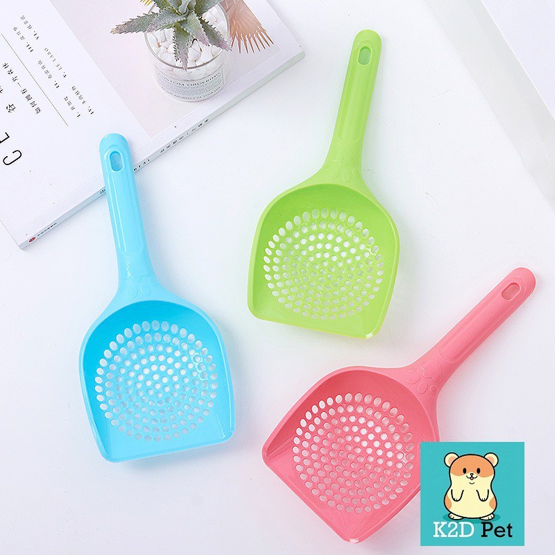 [Hoàn tiền 10%]Xẻng lọc cát, thìa lọc cát cho hamster, Guinea Pig (bọ ú, chuột lang), chó, mèo, thỏ, sóc, chinchilla loại 25x11cm