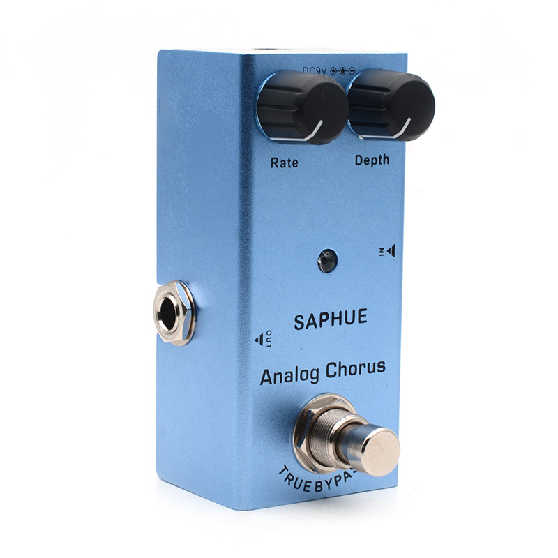 SAPHUE Electric Guitar Analog Chorus Pedal Rate/Depth Knob Effect Pedal