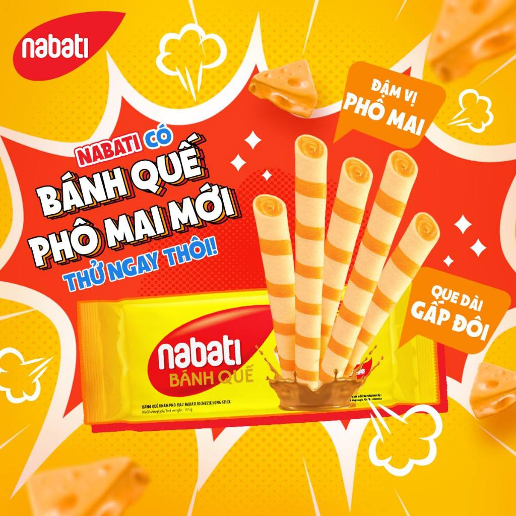 Bánh Quế Nhân Phô Mai - Nabati Richeese Long Stick