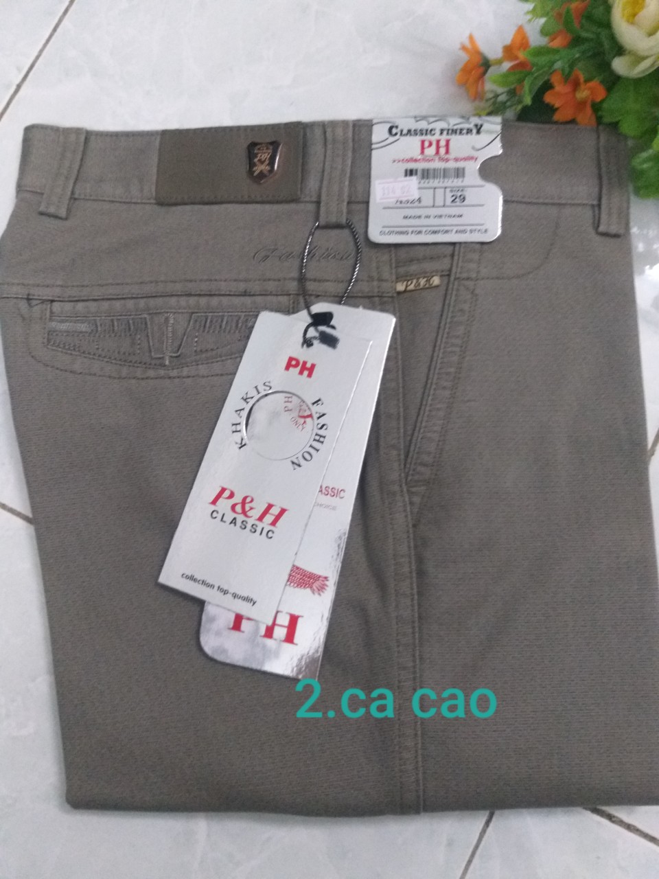[HCM]Quần kaki trung niên cao cấp kk114