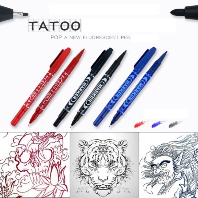 Bút vẽ tattoo lên da 49k/6 cái