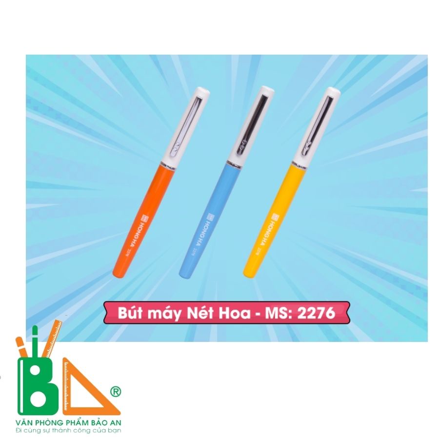 Bút máy Hồng Hà nét hoa Tiny 2276 (Kèm 1 ống mực) - Văn phòng phẩm Bảo An