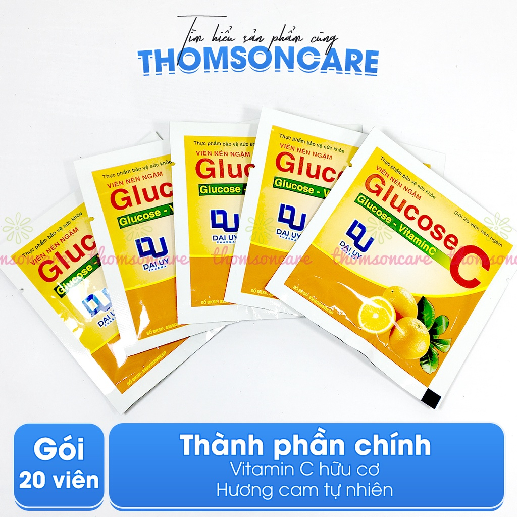 Quà Tặng Kẹo Vitamin C GlucoseC - hỗ trợ tăng đề kháng, giảm chảy máu chân răng, vị thơm ngon - thomsoncare