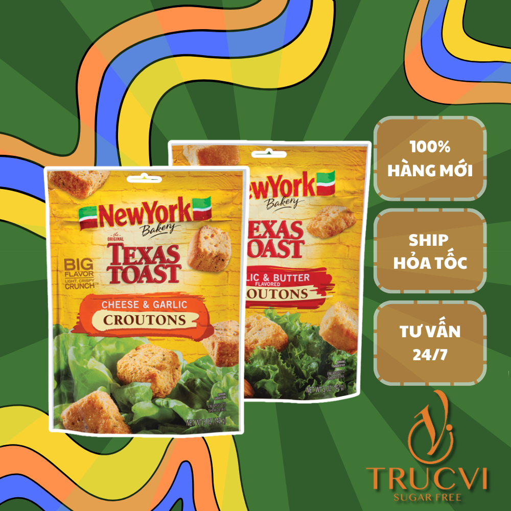 Bánh mì sấy mặn ( seasoned croutons) Texas Toast (eat clean, keto, ăn kiêng)