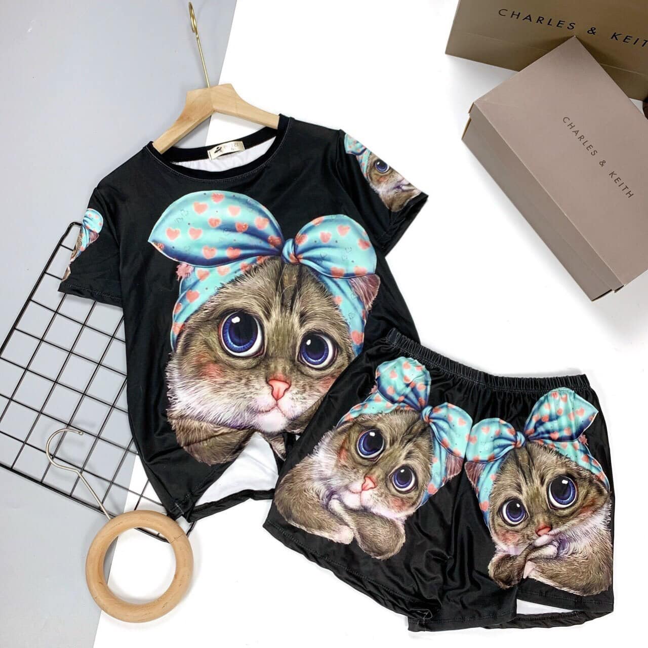 Set đồ bộ quần đùi thun lạnh 3d hàng QC (FREESHIP HD 99K)