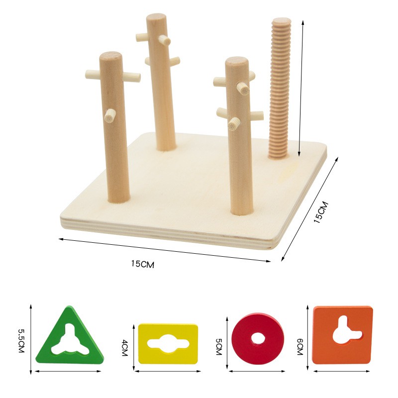 [Hoàn Tiền 10%]Thả hình 3D đế vuông 5 trụ
