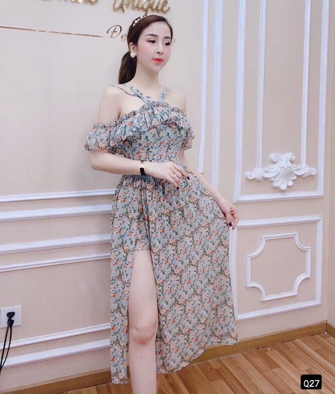 Đầm voan hàng thiết kế xinh lung linh đẹp như hình ld22