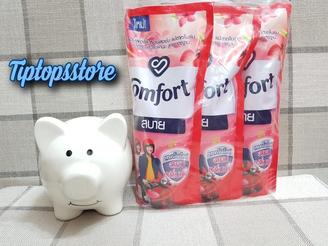 NƯỚC XÃ VẢI COMFORT THÁI LAN (túi 3 gói mỗi gói 580ml)