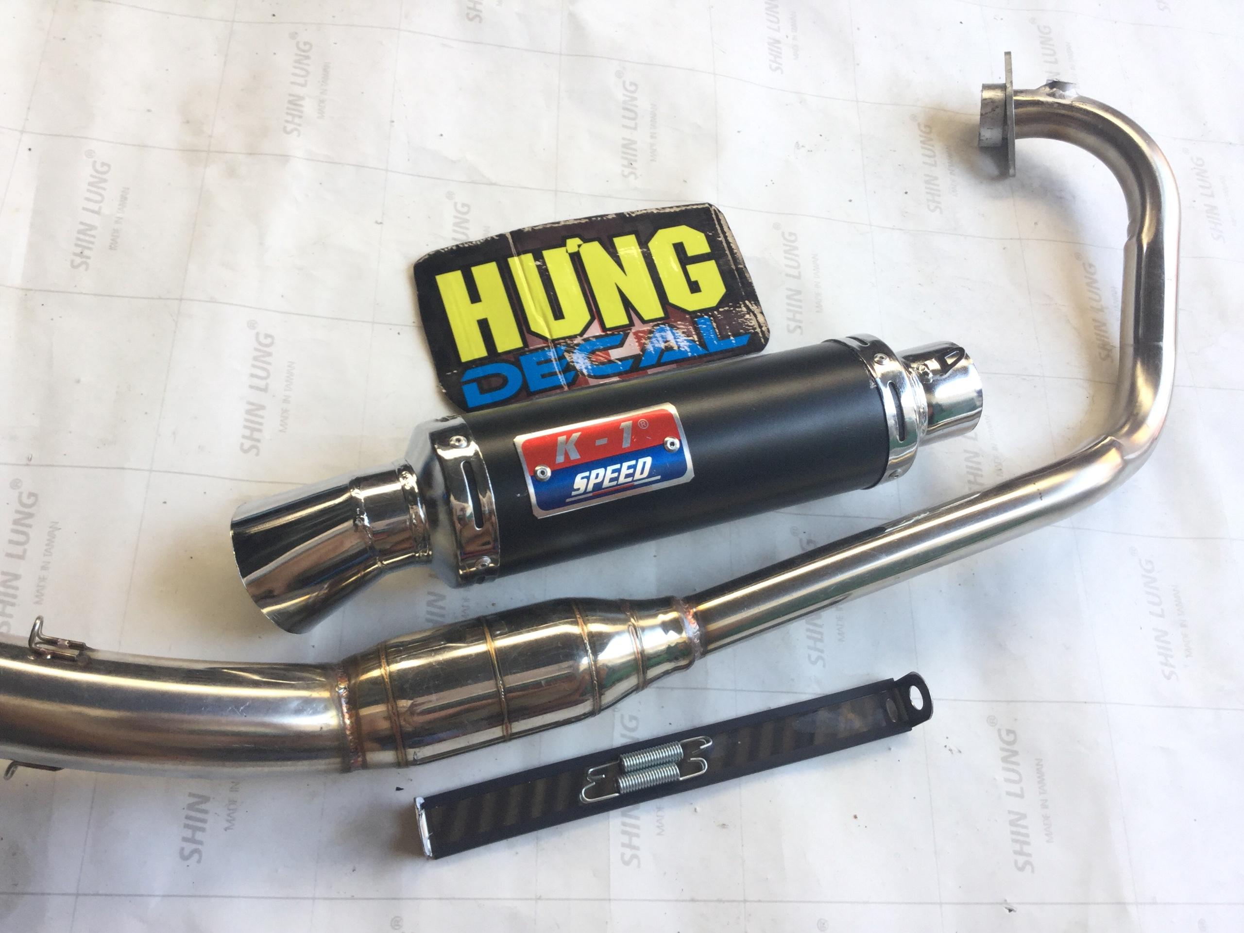 Pô k1 full cổ bầu hơi inox Raider, Satria, GSX,.... ,Sản Phẩm Chất Lượng, Gian Hàng Uy Tín, Giá Cả Cực Tốt, Mua Ngay.