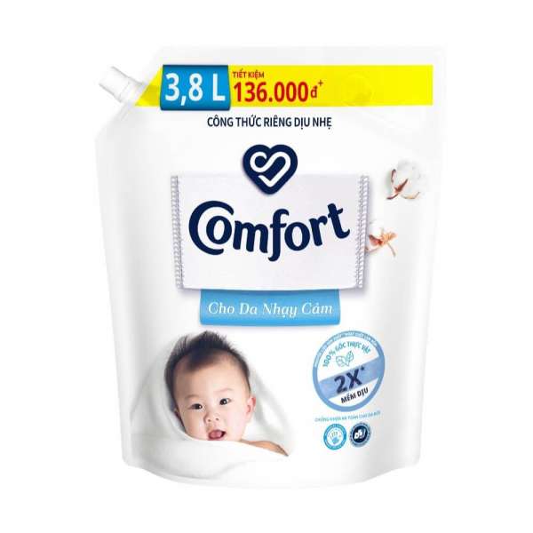 Nước xả vải Comfort đậm đặc 3.8 Lít