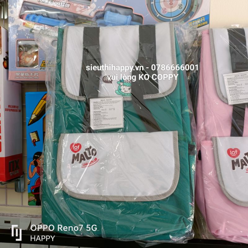 [SIÊU THỊ HAPPY] Balo Malto HKM sữa LOF Kun