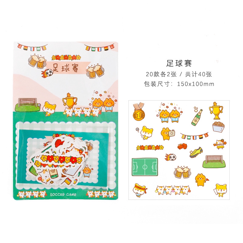 Set 40 Sticker Chủ Đề Vui Nhộn Trang Trí Planner - Case Sover