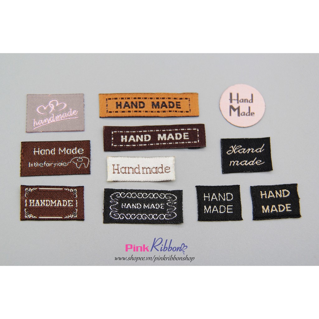 Mác Handmade Tròn-Hồng