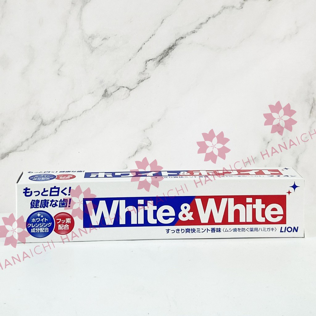 Kem Đánh Răng Lion White & White 150gr Nội địa Nhật