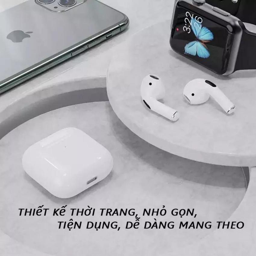 Tai nghe không dây pro4, tai nghe bluetooth trả lời cuộc gọi, tai nghe nhét tai không dây điều khiển âm lượng, tai nghe bluetooth không dây–Elamo