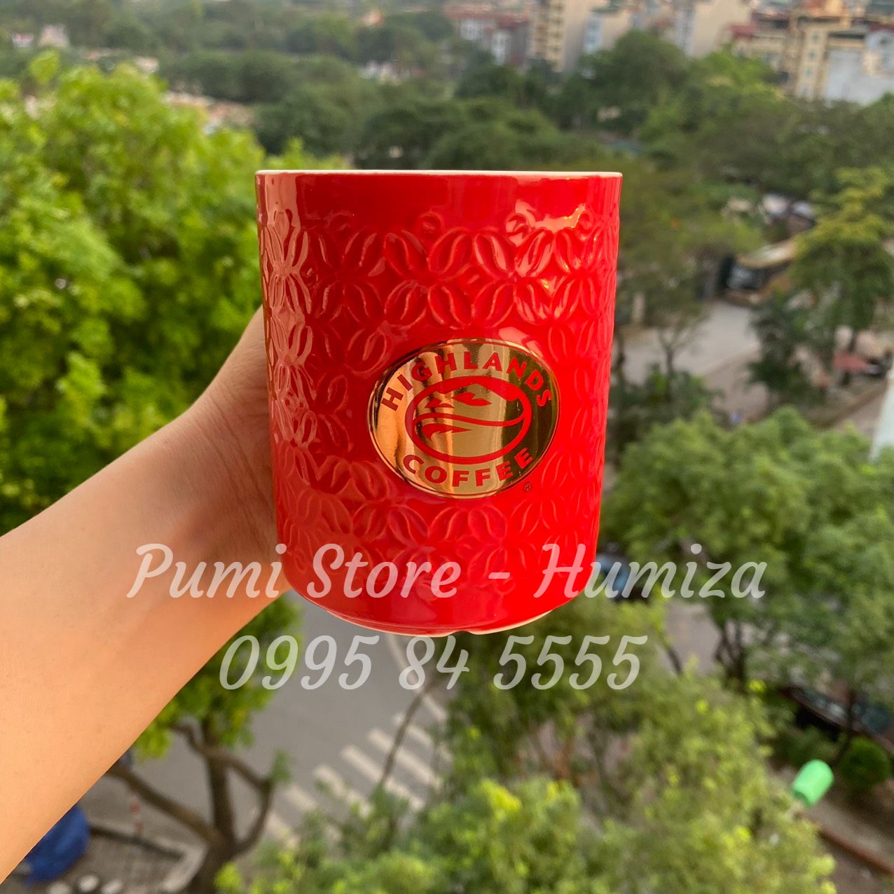 Ly sứ Highlands Coffee 430ml - Hàng chính hãng