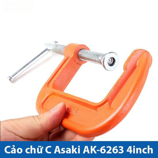 Cảo chữ C Asaki AK-6263 C2-4inch (Cam)