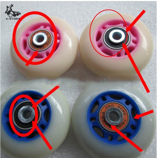 Đệm 2 đầu bánh xe patin