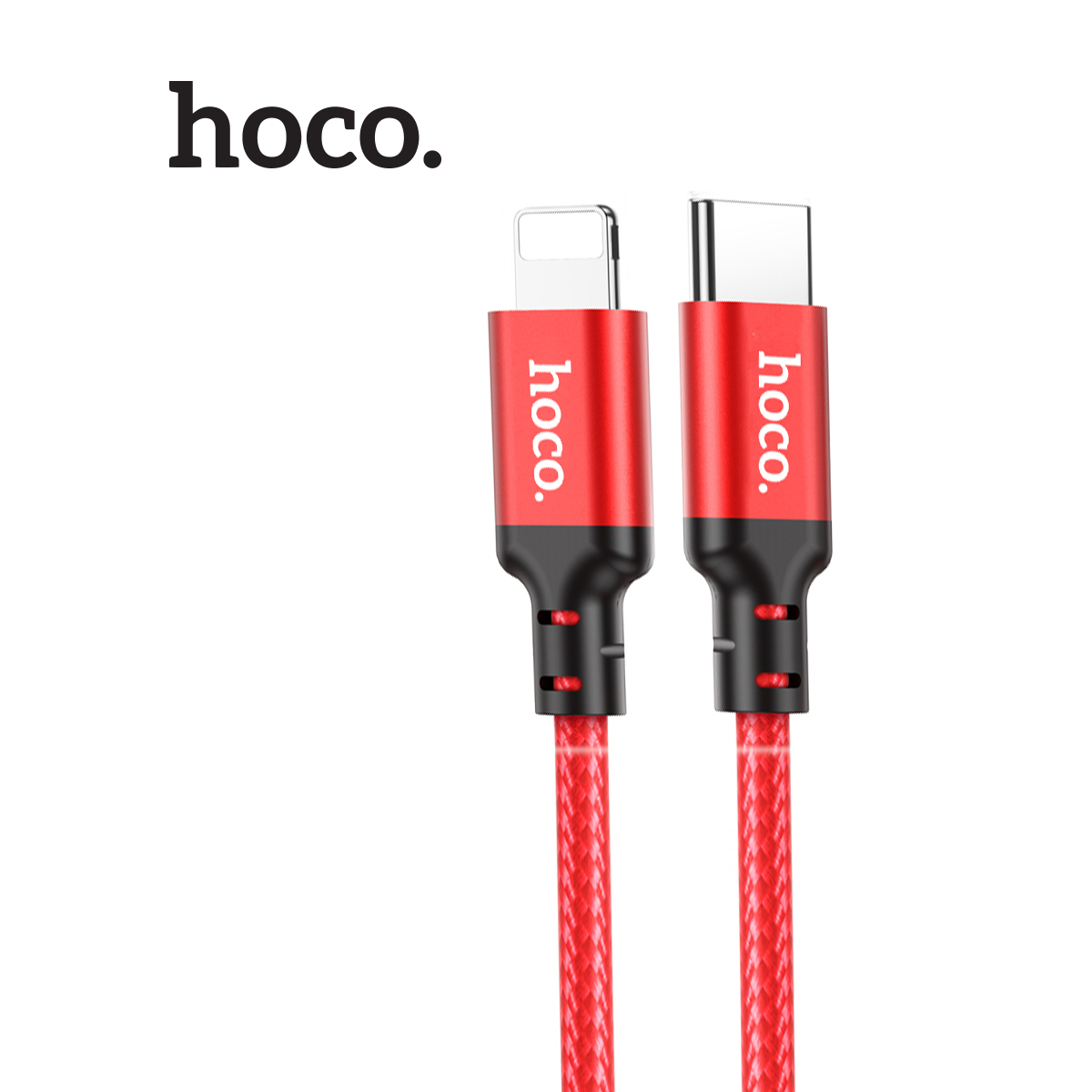 Dây sạc nhanh iphone pd20w hoco x14 dây dù chống gãy gập , dài 1m/2m/3m