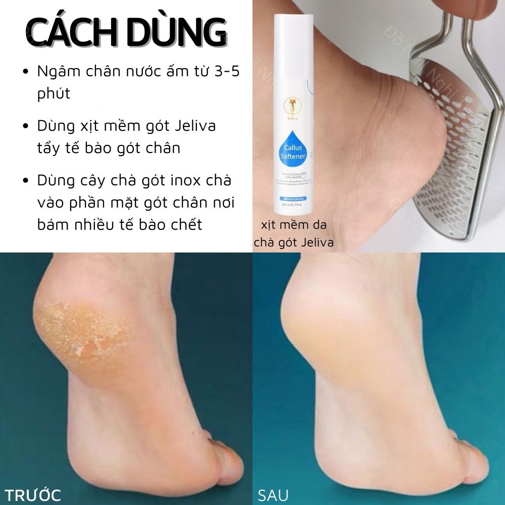 Dụng cụ chà gót chân inox