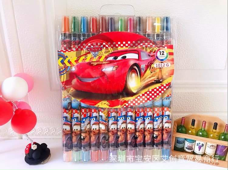 Sáp Vặn 12 Màu Dài Rolling Crayon 12 Màu (2525-12) ( Bé Trai, Bé Gái )
