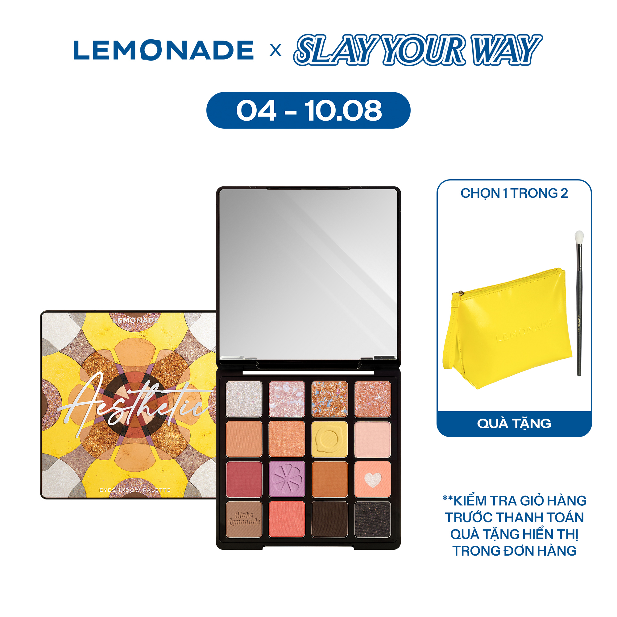 Bảng phấn mắt Lemonade Aesthetic Eyeshadow Palette Version 2 20.8g
