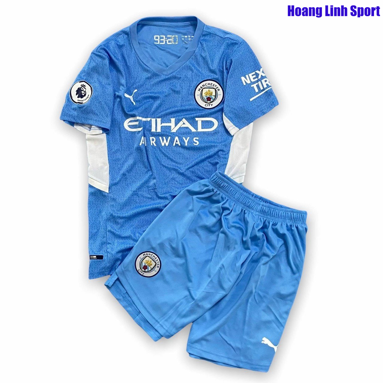Áo Bóng Đá CLB MANCHESTER CITY-Sân Nhà-Chất Polyester-Bản Thi Đấu