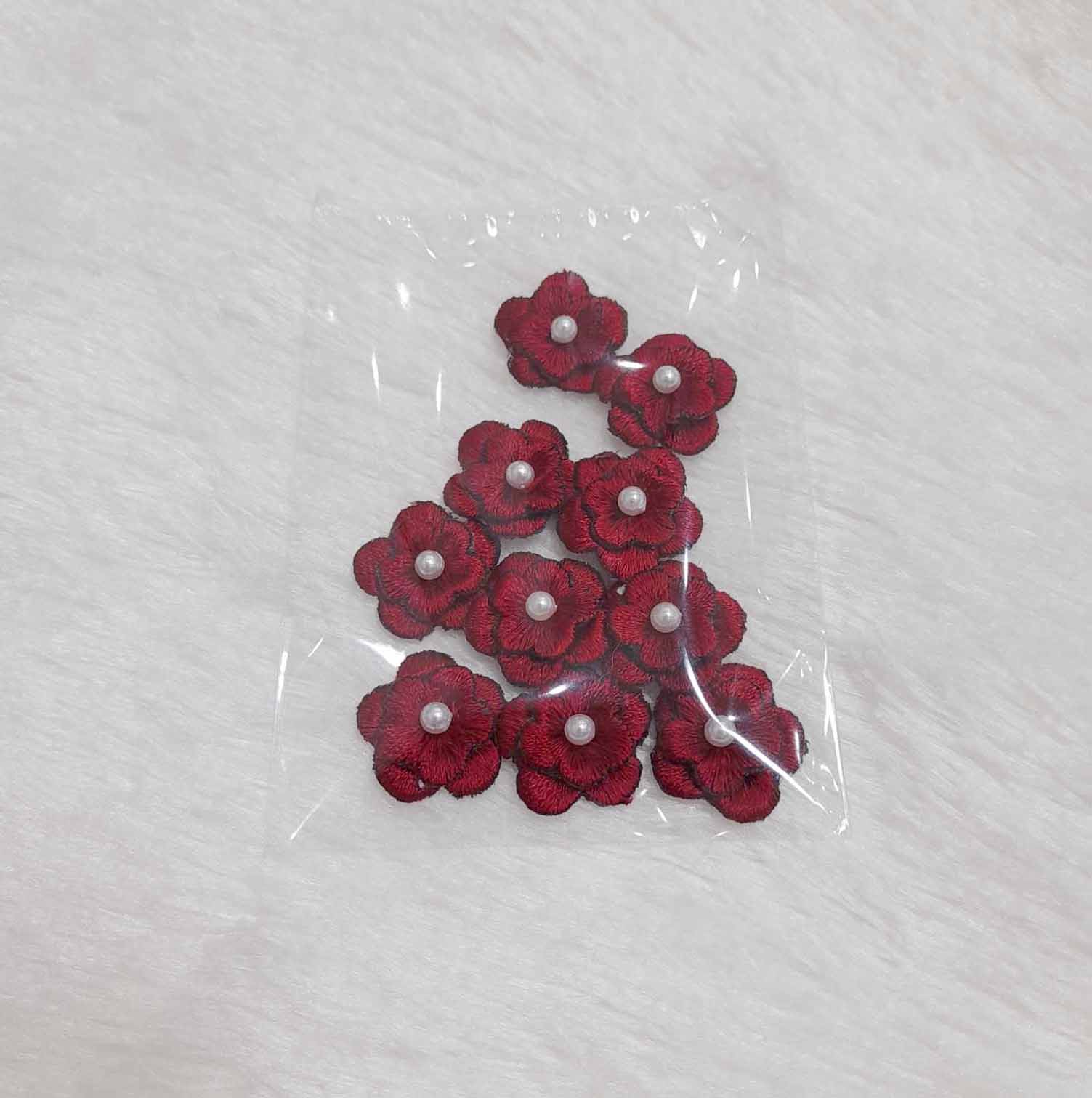 3D plum flower embroidery colorful plum flower embroidery applique sewing supplies clothing accessories