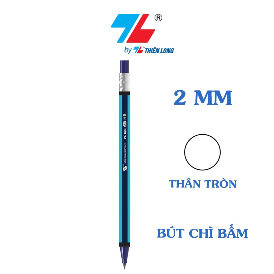 Bút chì bấm mechanical thiên long pc-003 2mm