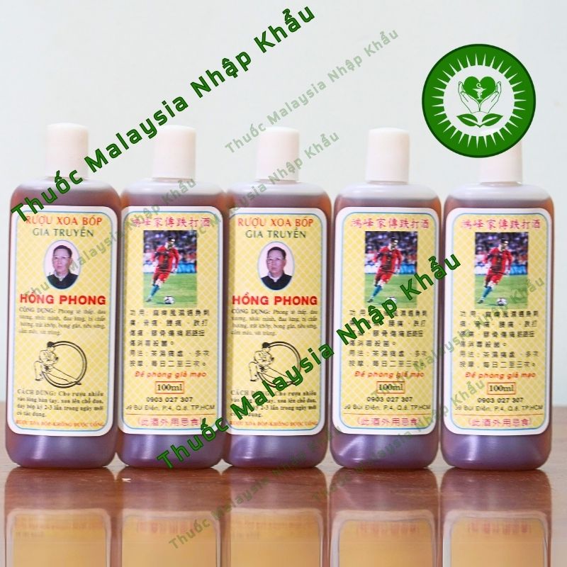 Dầu Xoa Bóp Hồng Phong 100ml- Hỗ trợ giảm đau ngoài da