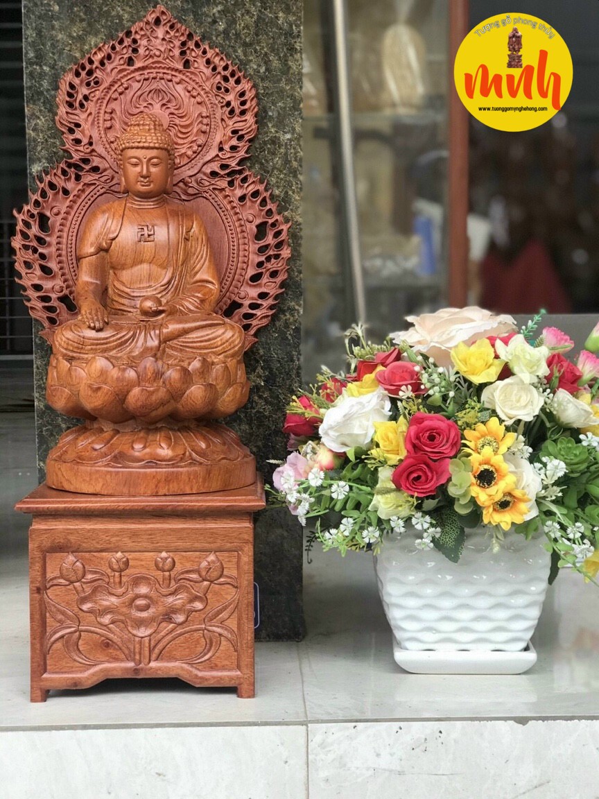 Bộ Tượng Gỗ Điêu Khắc Thất Phật Dược Sư
