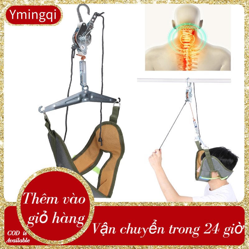 Ymingqi Dụng cụ định vị kéo giãn đốt xương sống cổ thích hợp dùng tại nhà - INTL