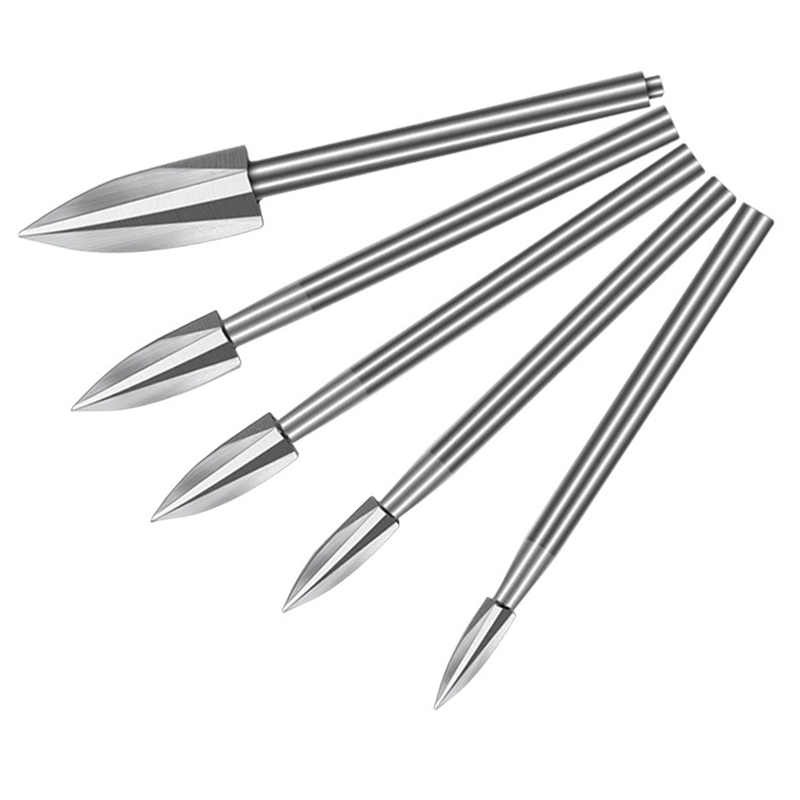 Bộ 5 mũi điêu khắc gỗ 3-8mm trục cán 3mm