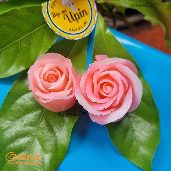 Sét 2 khuôn silicon bông hoa hồng