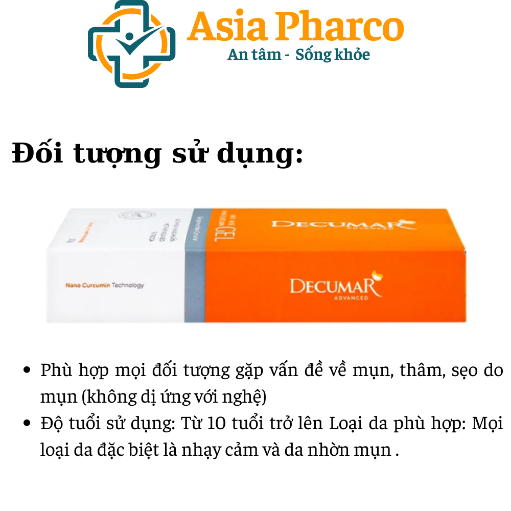 [HCM]Decumar advanced hết mụn viên hết thâm sẹo