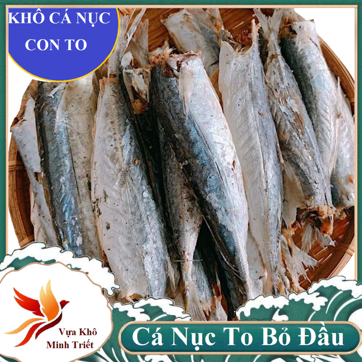 1 Kg khô cá nục ngon rẻ-Cá nục nướng chất lượng, dai ngon, được đóng gói cẩn thận, hút chân không- Vựa Khô Minh Triết