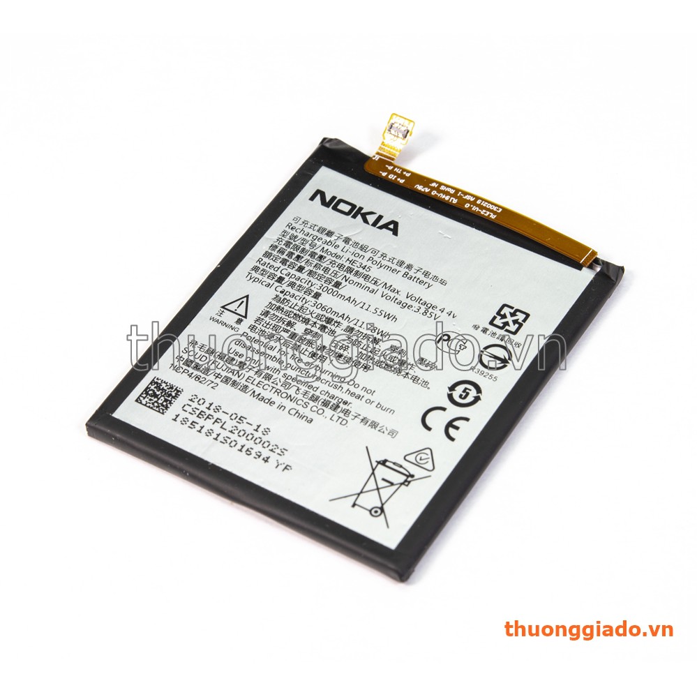 Thay pin nokia 6 / he345/ 3060mah xịn - bảo hành 6 tháng